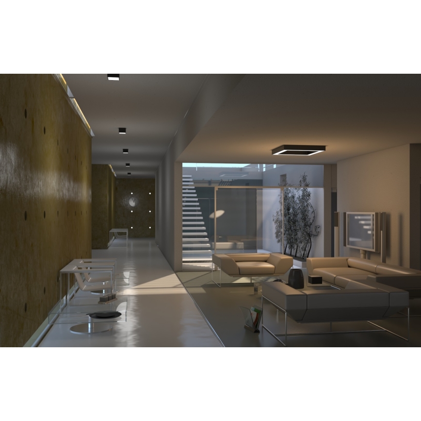 Immax NEO 07074L - LED Stmievateľné stropné svietidlo CANTO LED/60W/230V 80x80 cm Tuya + diaľkové ovládanie