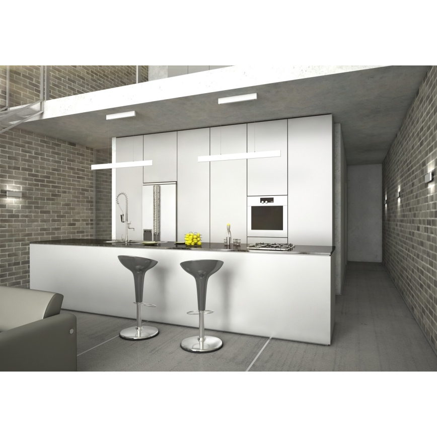 Immax NEO 07075L-LED Stmievateľný luster na lanku LISTON biela LED/18W/230V Tuya + diaľkové ovládanie