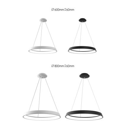 Immax NEO 07079L-80 - LED Stmievateľný luster na lanku LIMITADO LED/48W/230V 80 cm Tuya + diaľkové ovládanie