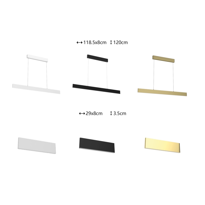 Immax NEO 07085L- LED Stmievateľné nástenné svietidlo LISTON LED/8W/230V Tuya biela + diaľkové ovládanie