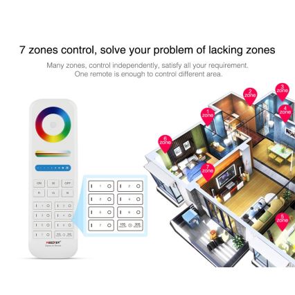 Immax NEO 07087-3 - Univerzálny diaľkový ovládač RGB+CCT MiBOXER 2xAAA Tuya