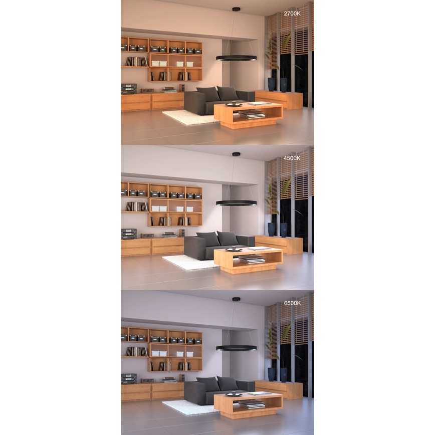 Immax NEO 07095L - LED Stmievateľné stropné svietidlo PASTEL LED/52W/230V 60 cm Tuya + diaľkové ovládanie