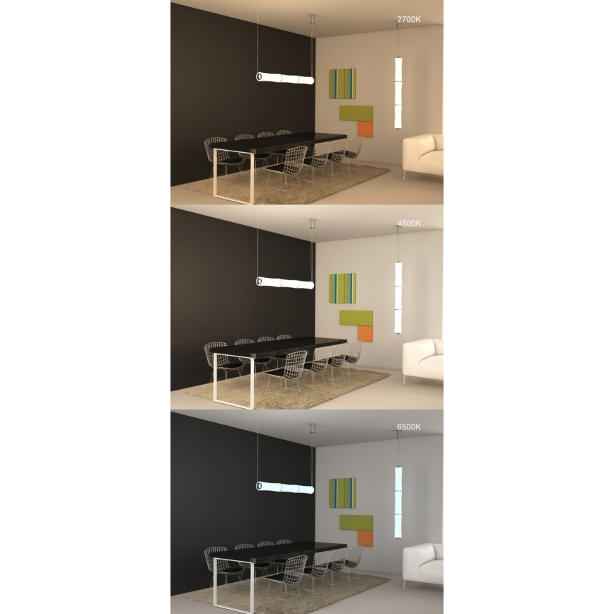 Immax NEO 07102L - LED Stmievateľný luster na lanku BAMBOOS LED/30W/230V 90 Tuya + diaľkové ovládanie