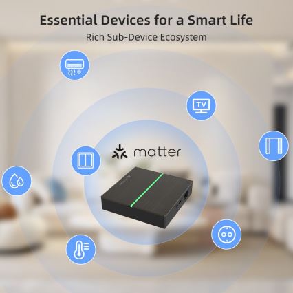 Immax NEO 07117-5 - Inteligentný MATTER BRIDGE Zigbee 3.0 230V Tuya Wi-Fi