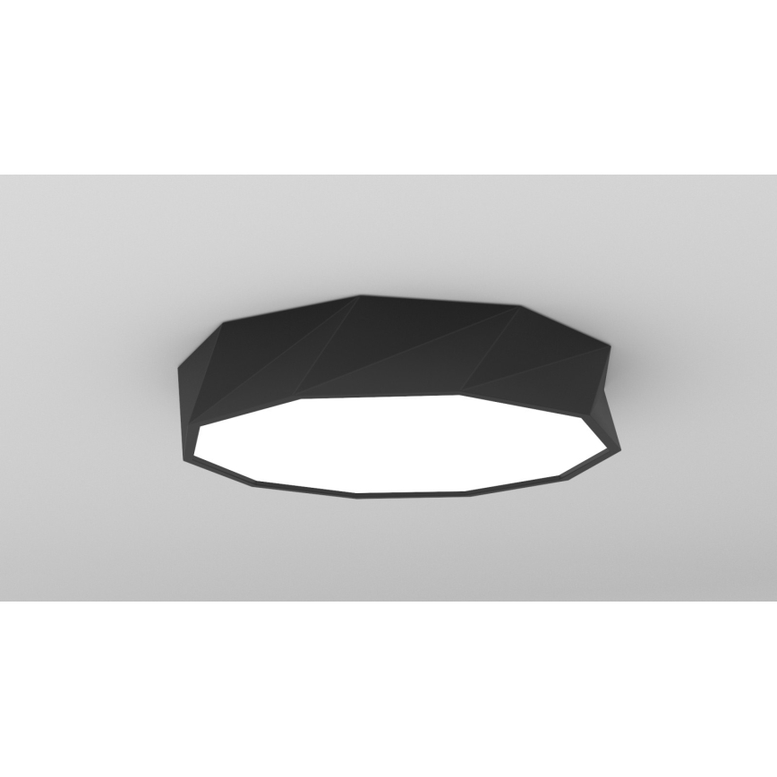 Immax NEO 07130-B60 - LED SMART Stmievateľné stropné svietidlo DIAMANTE čierna LED/43W/230V + diaľkové ovládanie 60cm Tuya ZigBee