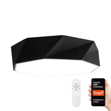 Immax NEO 07130-B80 - LED SMART Stropné svietidlo čierna DIAMANTE LED/60W/230V + DO 80cm Tuya ZigBee