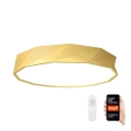 Immax NEO 07132-G80 - LED SMART Stmievateľné stropné svietidlo DIAMANTE LED/60W/230V zlatá 80 cm + DO Tuya ZigBee