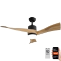 Immax NEO 07136-B - LED Stropný ventilátor SOFISTICADO LED/18W/230V dub Wi-Fi Tuya + diaľkové ovládanie