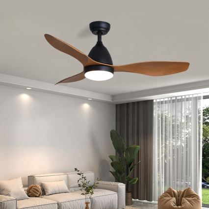 Immax NEO 07141-B - LED Stropný ventilátor NEO LITE FRESCO LED/18W/230V Tuya Wi-Fi čierna/hnědá+ diaľkové ovládanie