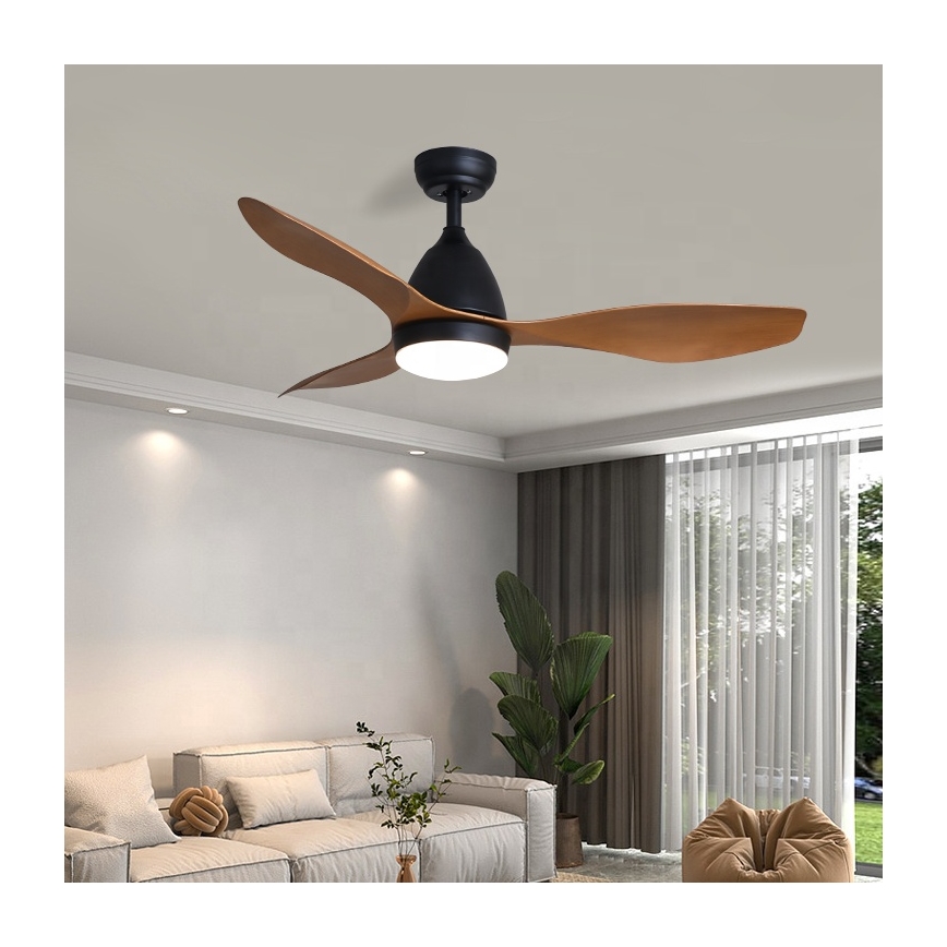 Immax NEO 07141-B - LED Stropný ventilátor NEO LITE FRESCO LED/18W/230V Tuya Wi-Fi čierna/hnědá+ diaľkové ovládanie
