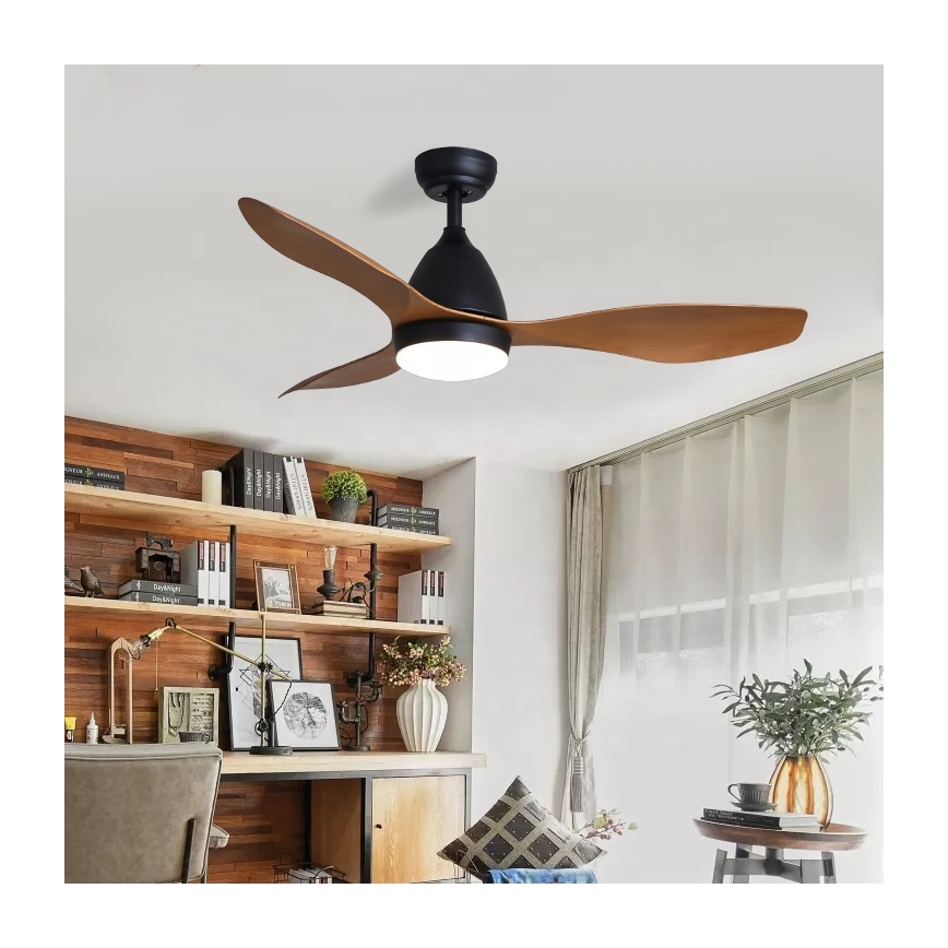 Immax NEO 07141-B - LED Stropný ventilátor NEO LITE FRESCO LED/18W/230V Tuya Wi-Fi čierna/hnědá+ diaľkové ovládanie