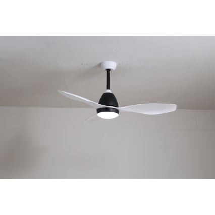 Immax NEO 07141-W - LED Stropný ventilátor NEO LITE FRESCO LED/18W/230V Tuya Wi-Fi biela/čierna + diaľkové ovládanie