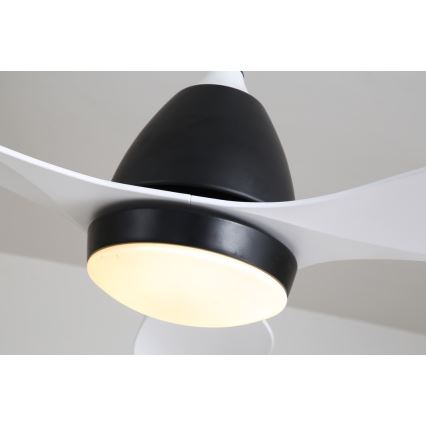 Immax NEO 07141-W - LED Stropný ventilátor NEO LITE FRESCO LED/18W/230V Tuya Wi-Fi biela/čierna + diaľkové ovládanie