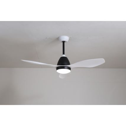 Immax NEO 07141-W - LED Stropný ventilátor NEO LITE FRESCO LED/18W/230V Tuya Wi-Fi biela/čierna + diaľkové ovládanie