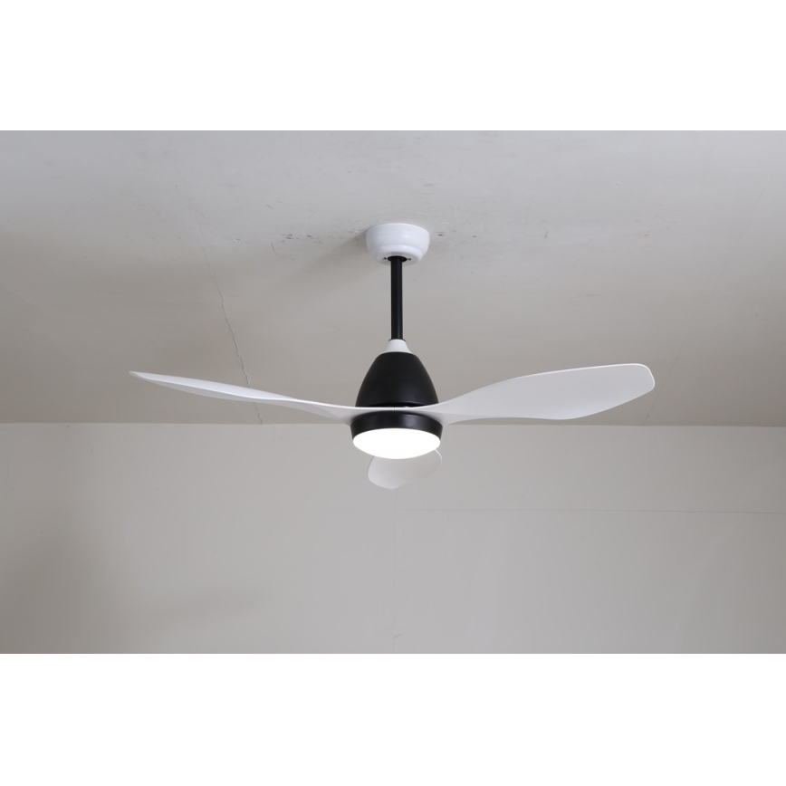 Immax NEO 07141-W - LED Stropný ventilátor NEO LITE FRESCO LED/18W/230V Tuya Wi-Fi biela/čierna + diaľkové ovládanie