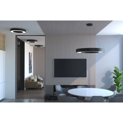 Immax NEO 07144-GR95 - LED Stmievateľné stropné svietidlo PASTEL LED/66W/230V Tuya šedá + diaľkové ovládanie