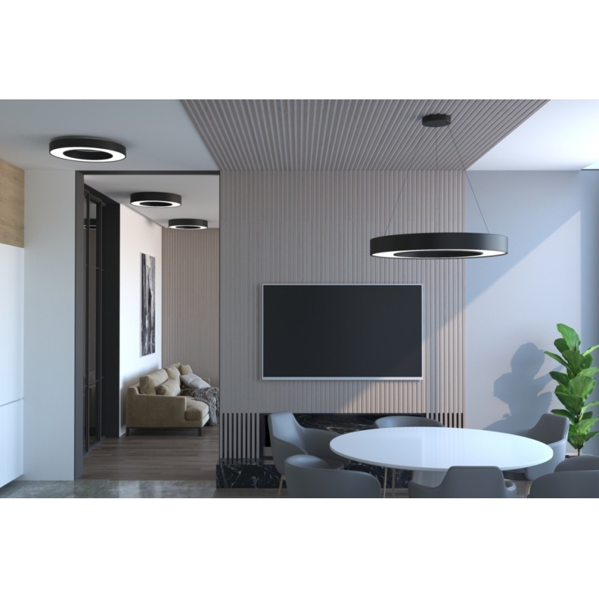 Immax NEO 07144-GR95 - LED Stmievateľné stropné svietidlo PASTEL LED/66W/230V Tuya šedá + diaľkové ovládanie