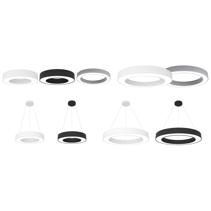 Immax NEO 07144-GR95 - LED Stmievateľné stropné svietidlo PASTEL LED/66W/230V Tuya šedá + diaľkové ovládanie