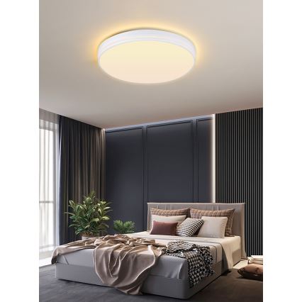 Immax NEO 07149-W40 - LED Stmievateľné stropné svietidlo NEO LITE AREAS LED/24W/230V Tuya Wi-Fi biela + diaľkové ovládanie