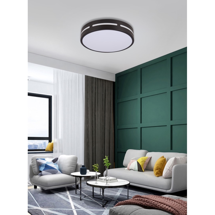 Immax NEO 07152-B30 - LED Stmievateľné stropné svietidlo NEO LITE PERFECTO LED/24W/230V Wi-Fi Tuya čierna + diaľkové ovládanie
