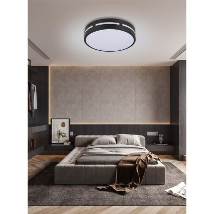 Immax NEO 07152-B40 - LED Stmievateľné stropné svietidlo NEO LITE PERFECTO LED/24W/230V Wi-Fi Tuya čierna + diaľkové ovládanie