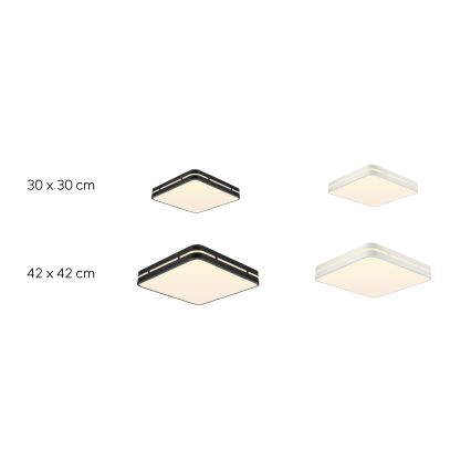 Immax NEO 07154-B30 - LED Stmievateľné stropné svietidlo NEO LITE PERFECTO LED/24W/230V Wi-Fi Tuya čierna + diaľkové ovládanie