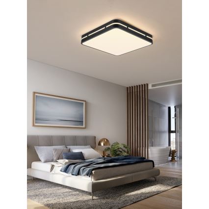 Immax NEO 07154-B42 - LED Stmievateľné stropné svietidlo NEO LITE PERFECTO LED/48W/230V Wi-Fi Tuya čierna + diaľkové ovládanie