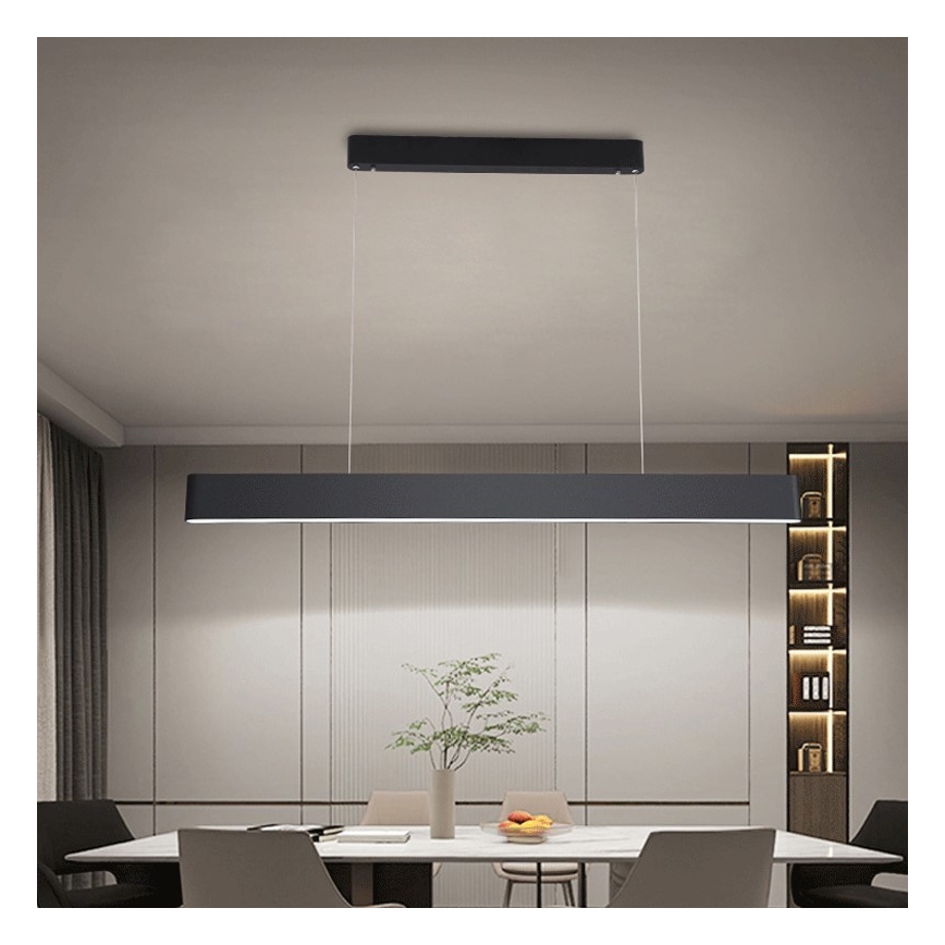 Immax NEO 07157-B120X - LED RGB+CCT Stmievateľný luster na lanku MILANO LED/40W/230V Tuya čierna