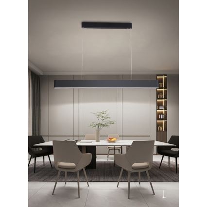 Immax NEO 07157-B120X - LED RGB+CCT Stmievateľný luster na lanku MILANO LED/40W/230V Tuya čierna