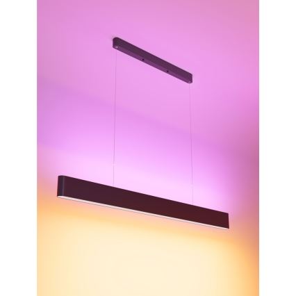 Immax NEO 07157-B120X - LED RGB+CCT Stmievateľný luster na lanku MILANO LED/40W/230V Tuya čierna