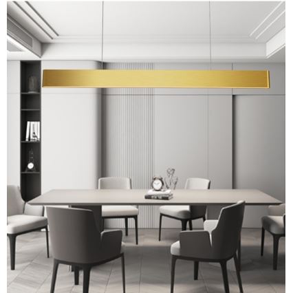 Immax NEO 07157-G120X - LED RGB+CCTW Stmievateľný luster na lanku MILANO LED/40W/230V Tuya zlatá