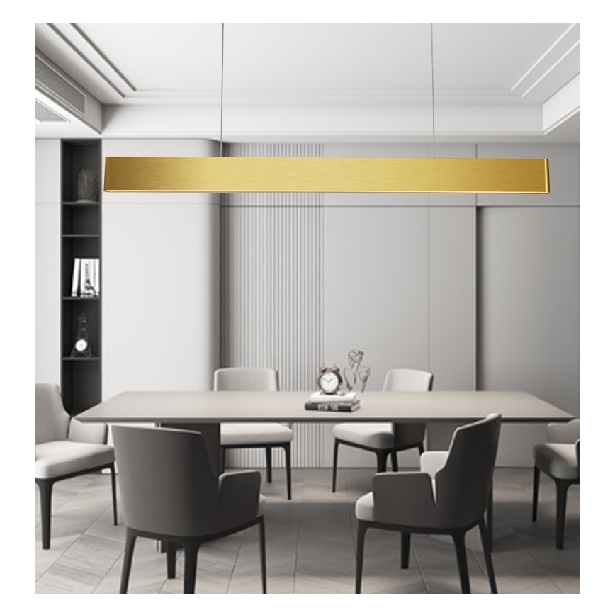 Immax NEO 07157-G120X - LED RGB+CCTW Stmievateľný luster na lanku MILANO LED/40W/230V Tuya zlatá