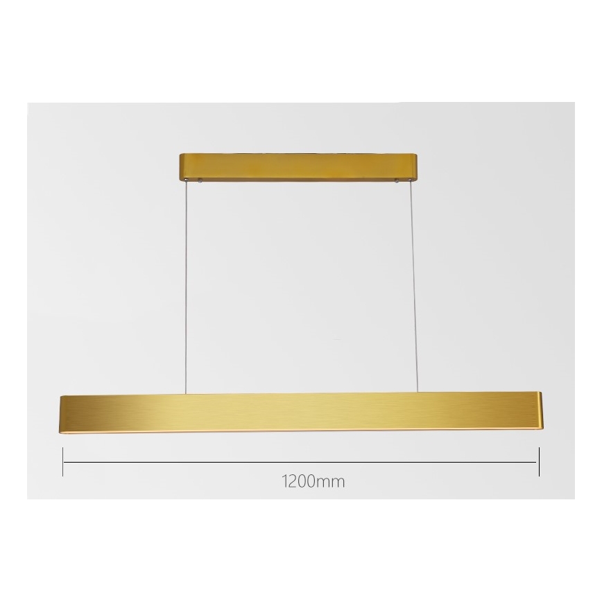 Immax NEO 07157-G120X - LED RGB+CCTW Stmievateľný luster na lanku MILANO LED/40W/230V Tuya zlatá