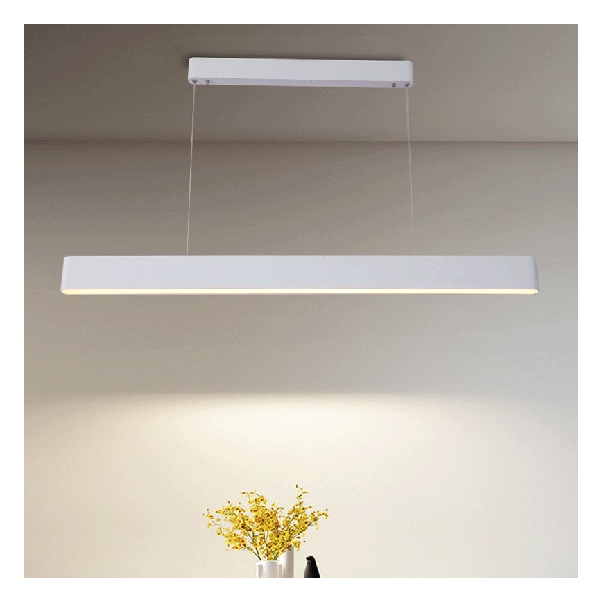 Immax NEO 07157-W120X - LED RGB+CCT Stmievateľný luster na lanku MILANO LED/40W/230V Tuya biela