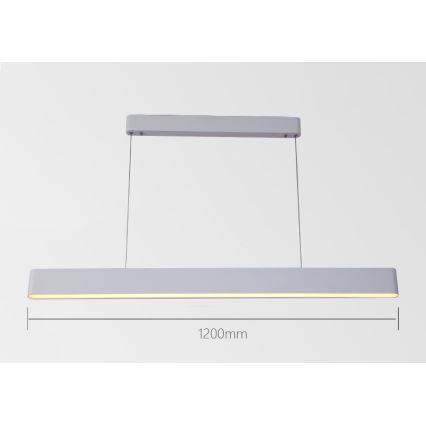 Immax NEO 07157-W120X - LED RGB+CCT Stmievateľný luster na lanku MILANO LED/40W/230V Tuya biela