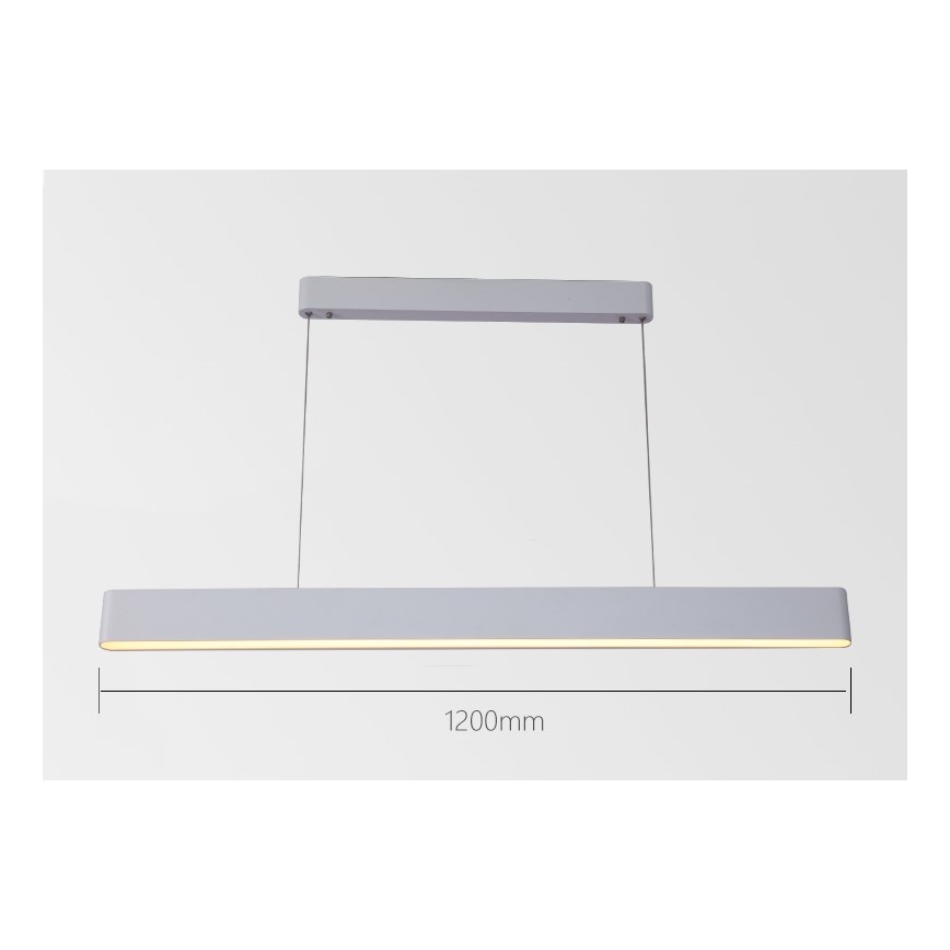 Immax NEO 07157-W120X - LED RGB+CCT Stmievateľný luster na lanku MILANO LED/40W/230V Tuya biela