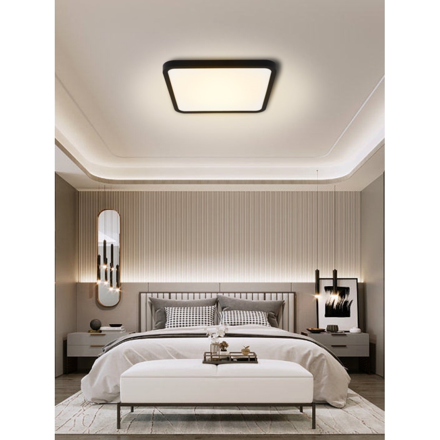 Immax NEO 07167-B40 - LED RGB+CCT Stmievateľné stropné svietidlo NEO LITE TUDO LED/50W/230V Wi-Fi Tuya čierna + diaľkové ovládanie