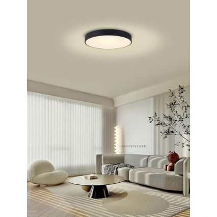 Immax NEO 07202L - LED Stmievateľné stropné svietidlo RONDATE LED/53W/230V čierna Tuya + diaľkové ovládanie