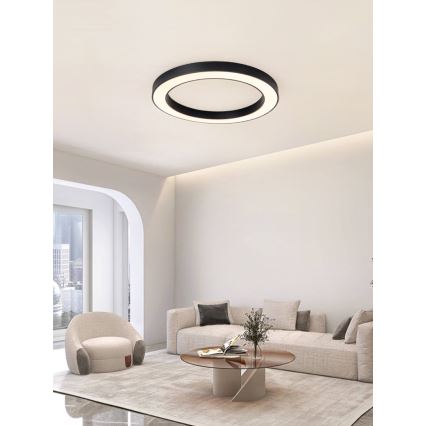 Immax NEO 07210L - LED Stmievateľné stropné svietidlo PASTEL LED/68W/230V 95 cm čierna Tuya + diaľkové ovládanie