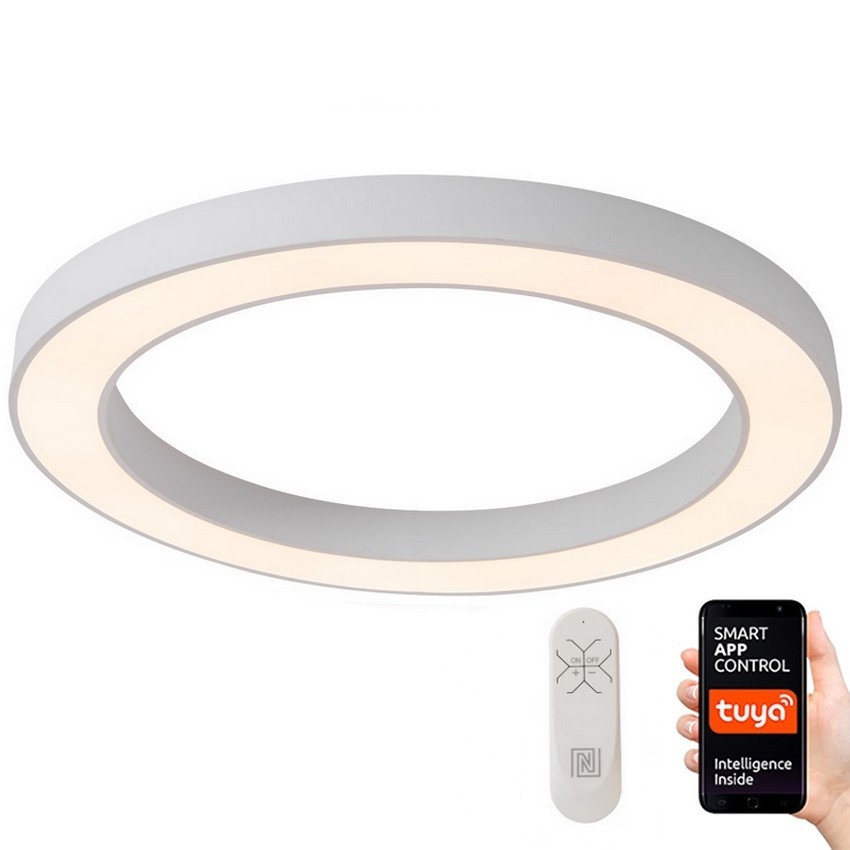 Immax NEO 07213L - LED Stmievateľné stropné svietidlo PASTEL LED/68W/230V 95 cm biela Tuya + diaľkové ovládanie