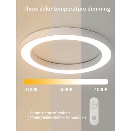 Immax NEO 07213L - LED Stmievateľné stropné svietidlo PASTEL LED/68W/230V 95 cm biela Tuya + diaľkové ovládanie