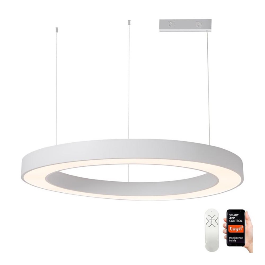 Immax NEO 07214L - LED Stmievateľný luster na lanku PASTEL LED/68W/230V 2700-6500K biela 95 cm Tuya + diaľkové ovládanie