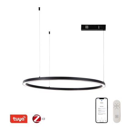 Immax NEO 07215L - LED Stmievateľný luster na lanku FINO LED/60W/230V 80 cm čierna Tuya + diaľkové ovládanie