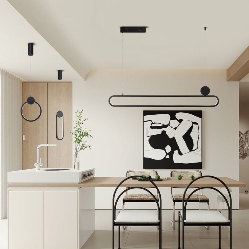 Immax NEO 07232L - LED Stmievateľný luster na lanku NEO LITE OVALE LED/22W/230V 2700-6500K Wi-Fi Tuya + diaľkové ovládanie