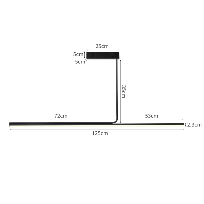 Immax NEO 07235L - LED Stmievateľný luster na tyči NEO LITE ASTA LED/28W/230V Wi-Fi Tuya 2700-6500K + diaľkové ovládanie