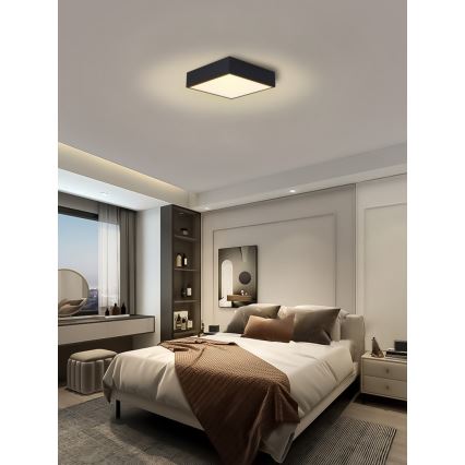 Immax NEO 07237L - LED Stmievateľné stropné svietidlo CANTO LED/22W/230V čierna Tuya + diaľkové ovládanie