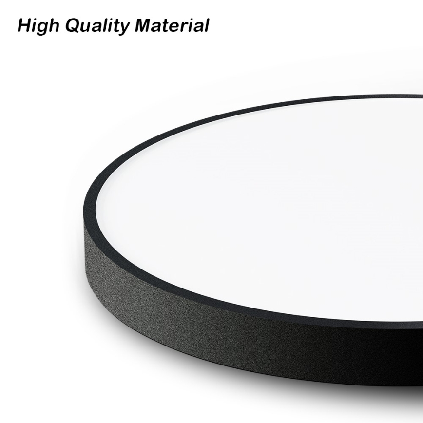 Immax NEO 07250L - LED Stmievateľné stropné svietidlo NEO LITE SEMPLICI LED/60W/230V 3000-6000K Wi-Fi Tuya čierna + diaľkové ovládanie