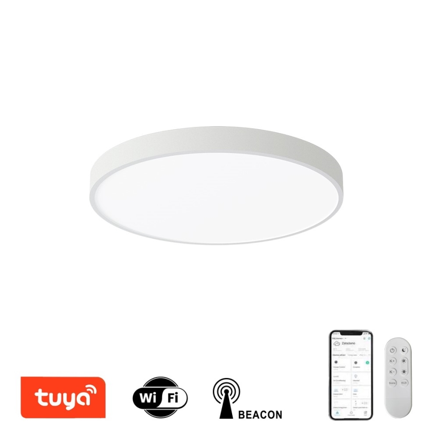 Immax NEO 07251L - LED Stmievateľné stropné svietidlo NEO LITE SEMPLICI LED/36W/230V 3000-6000K Wi-Fi Tuya biela + diaľkové ovládanie