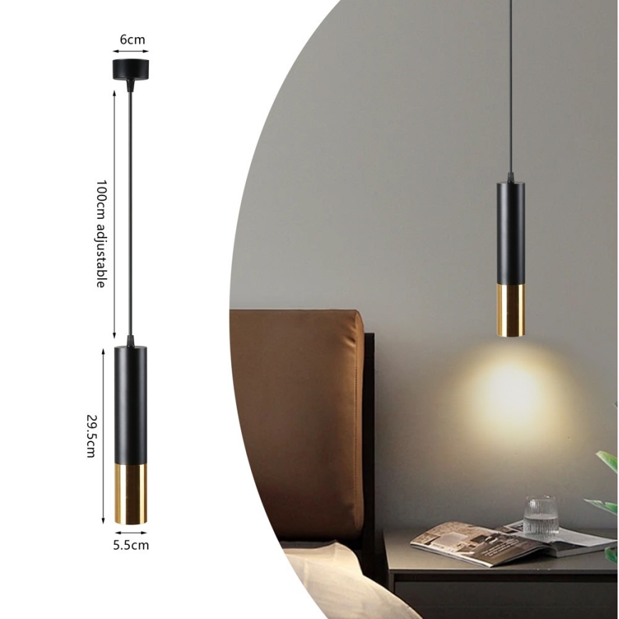 Immax NEO 07272W - LED RGB+CCT Stmievateľný luster na lanku NEO LITE PUNTO 1xGU10/6W/230V Tuya