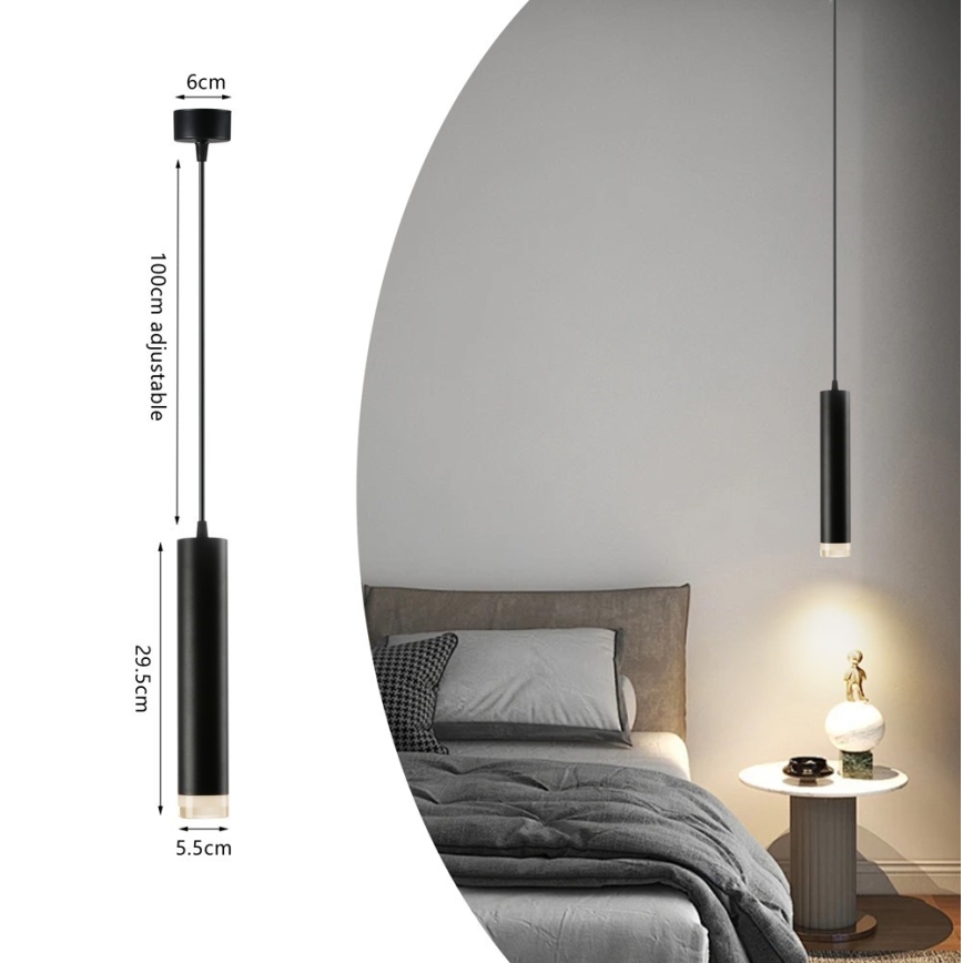 Immax NEO 07274W - LED RGB+CCT Stmievateľný luster na lanku NEO LITE PUNTO 1xGU10/6W/230V Wi-Fi Tuya